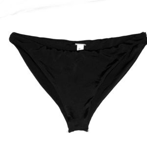 NAKED WARDROBE - Black bikini bottom ; size M